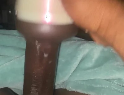 Moving Big Black Dick in Fleshlight