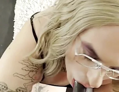 Sexy Shemale Makes a Big Black Cock Loves Her Wet Mouth