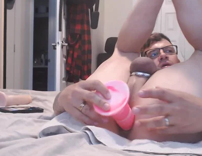 Fucked with My 9in Dildos with Cumshot at the End From My Autostroker.