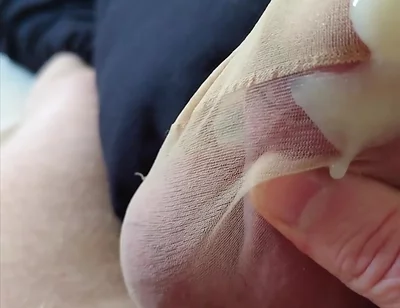 The Stocking, My Penis and Its Cum