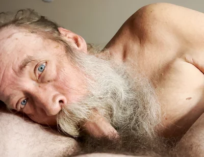 Papa Bear Sucks and Worships Hairy Cub Cock