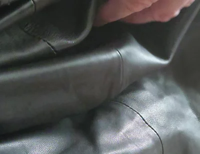 Edging in a Leather Skirt