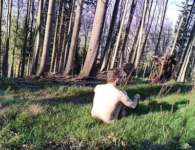 Naked in Forest