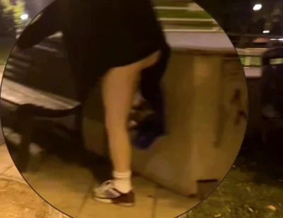 Amateur Boy Caught Changing in a Park, Flashing His Ass