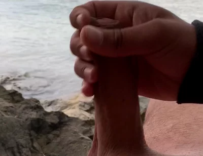 Young Solo Jerk at Lake