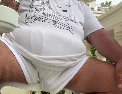 Grandpas Big Penis at Home and Huge Balls