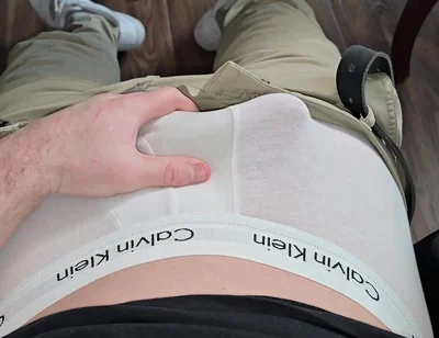 White Calvin Klein Bulge Rub! Hot Stepdaddy Pulls Thick Cock Out & Jerks - Follow on X: Phantomgentx