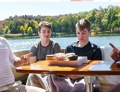 Stepdads Jax Thirio & Dalton Riley Take Turns Pounding Their Twink Stepsons On A Boat