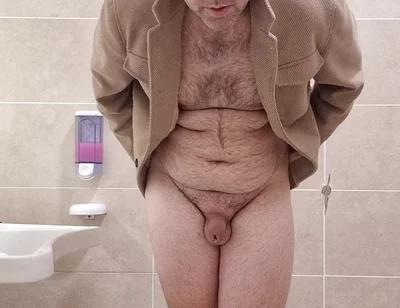 All Naked in Pubblic Bathroom