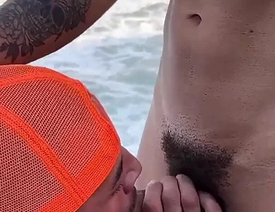 Public Gay Group Bareback Sex Beach Bangout!