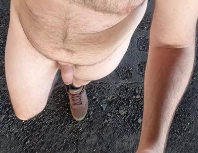 Walking All Naked Outdoors