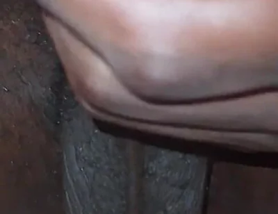 Stroking Big Black Uncut Dick Wit Cock Ring