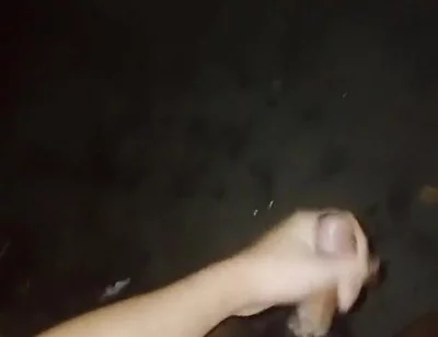 Waiting for Stepdad in the Dark. Cuming on the Street!
