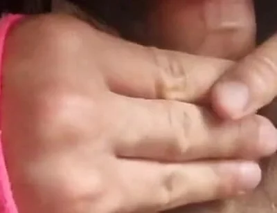 Miniature Ladyboy Sissy Sucks a Huge Load of Cum Onto Her Body From Bumble!