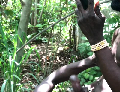 Outdoor Threessome Fuck Inside the Bush