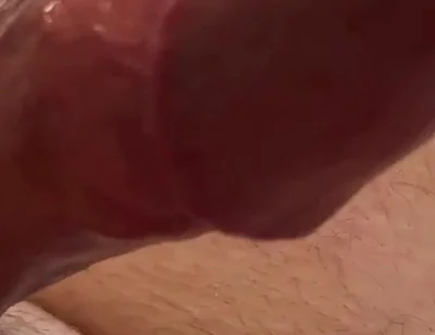 So Much Cum From Edging My Frenulum