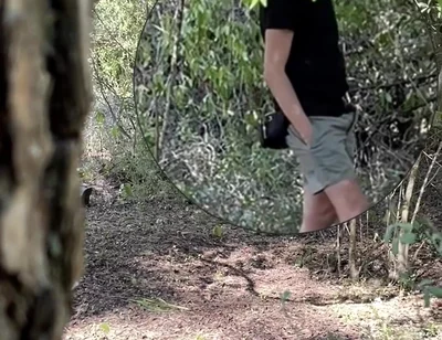 Amateur Boy Caught Jerking-off in the Woods