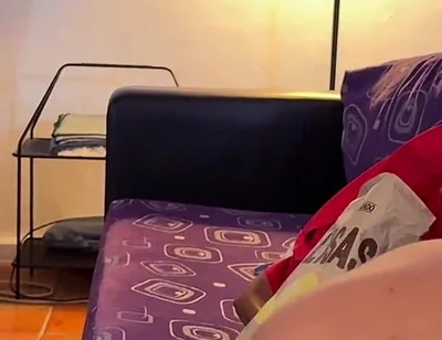 Secret Blowjob During Movie Night While Their Friends Are Right There