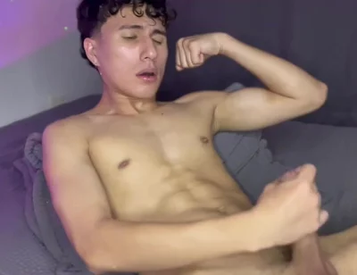 Skin Slick with Cum, Sweat Drips From Ass