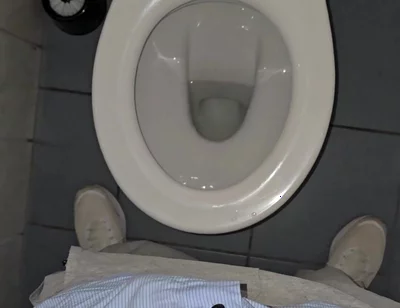 Phantomgentx - Hairy Muscular Hunk Moans Loud and Jerks in Public Toilet