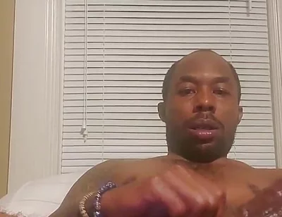 BBC stroking hard dick