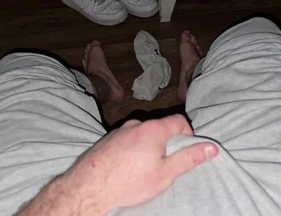 Big Load of Cum in Sweaty Socks - Follow Me