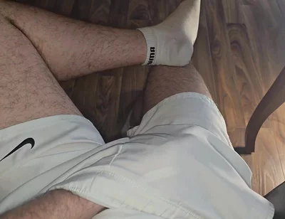 White Outfit Jerk off! Hot Stepdaddy Hardens Thick Cock & Makes It Cum