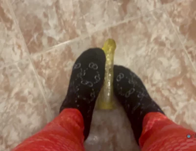 Young Man in Leggings Masturbates