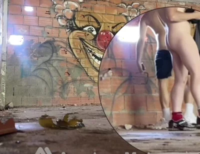 2 Amateur Boys Caught Having Quick Fun in an Abandoned Building