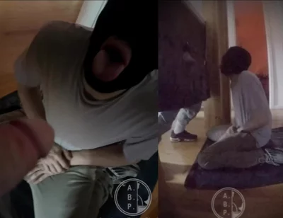 Amateur Boy Ordered to Get on His Knees, Blindfolded, and Pissed in His Mouth Through a Gloryhole