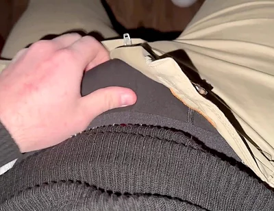 German Voice Horny After Work Black Boxer Down Fat Glans Drips