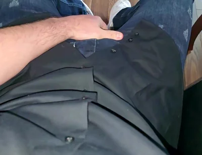 German Voice in Boss Chair. Blue Calvin Klein Boxer. Cock Rock Hard. Precum Flowing