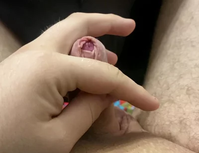 A Fat Guy Jerks off His Cock