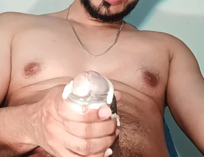 Masturbation and Ejaculation with Lots of Two Types of Milk