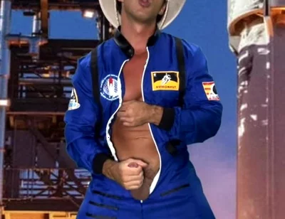 Space Suit Jack off