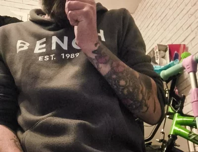 Masturbating My Big Hard Dick and Smoking