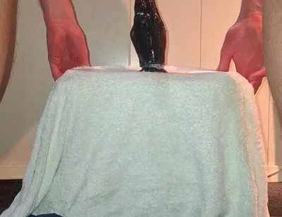 Solo Gay Anal Play - Huge Dildo's and Pissing Orgasm