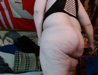 Fatty Cum Dump Sissy Dances and Strips with a Dildo in His Ass Hole