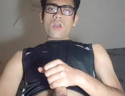 Kinky Twink Cock Play and Stroking Boner in Shorts