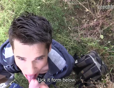 Amateur Student Deepthroats Cock