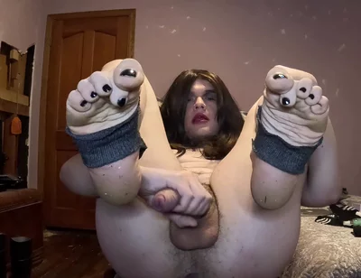 Stroking My Uncut Dick