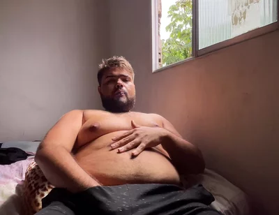 Fat Gay Sweaty Shaking Hairy Ass on All Fours, Front Hard Rolls Cumming
