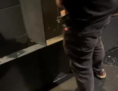 Boy Enters the Clubs Toilets and Catch a Guy Ready to Pee