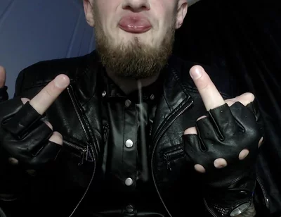 All-leather Alpha -dominates and Humiliates with Spit and Shoe