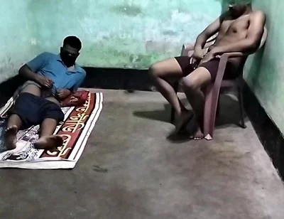 I show my gay friend straight porn he was more interested in me! and jerk my cock
