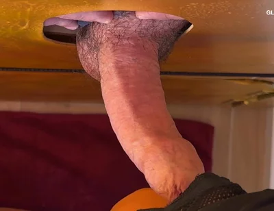 His Cock at the Gloryhole It Was Just Very Horny