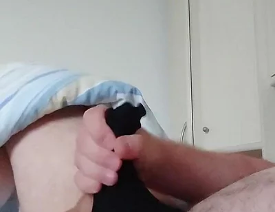 Horny Jerking off in a Black Thong for the Cock