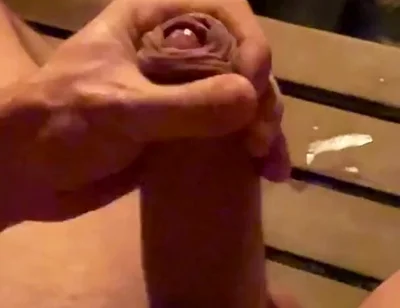 Jacking off in the Hotel Sauna