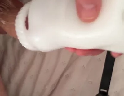 Big Dick Destroys Fleshlight & Fills It with Cum