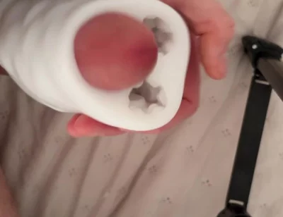 Big Dick Destroys Fleshlight & Fills It with Cum